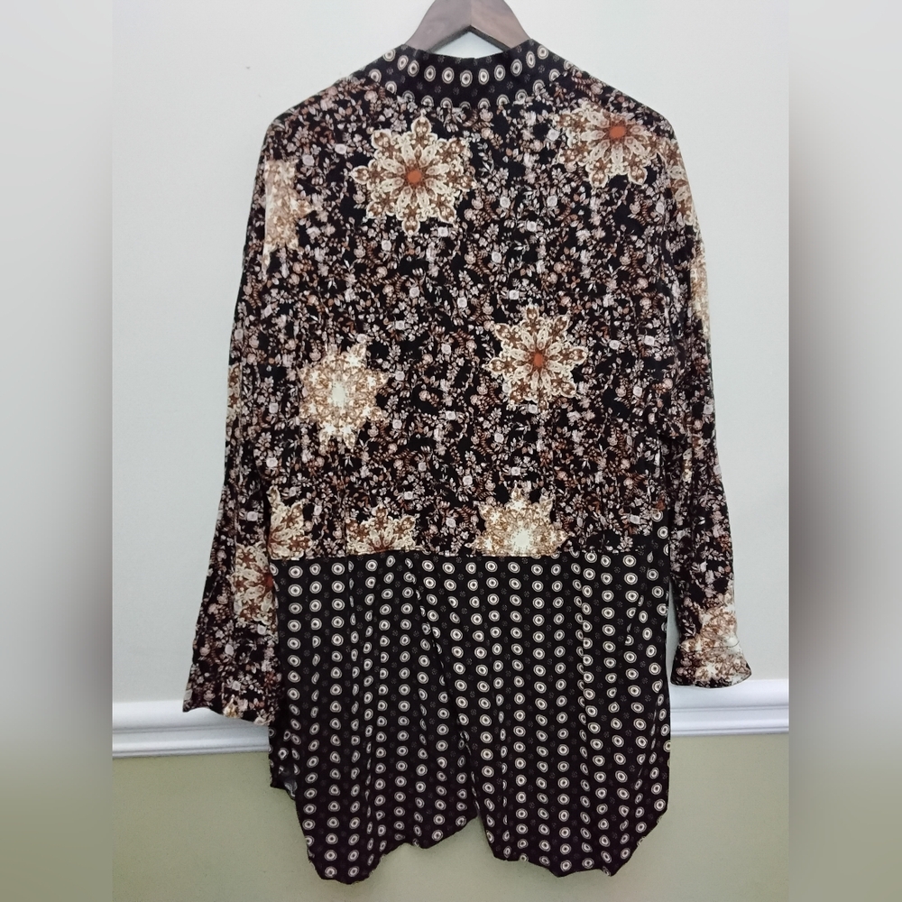Free PEOPLE FLORAL KIMONO SMALL - Picture 3 of 6